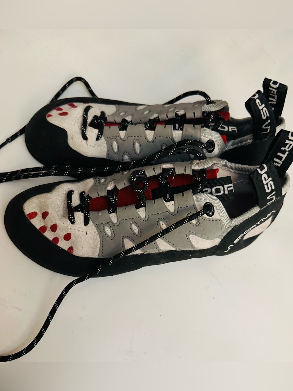 La Sportiva Men's Gray and Red Approach Shoes